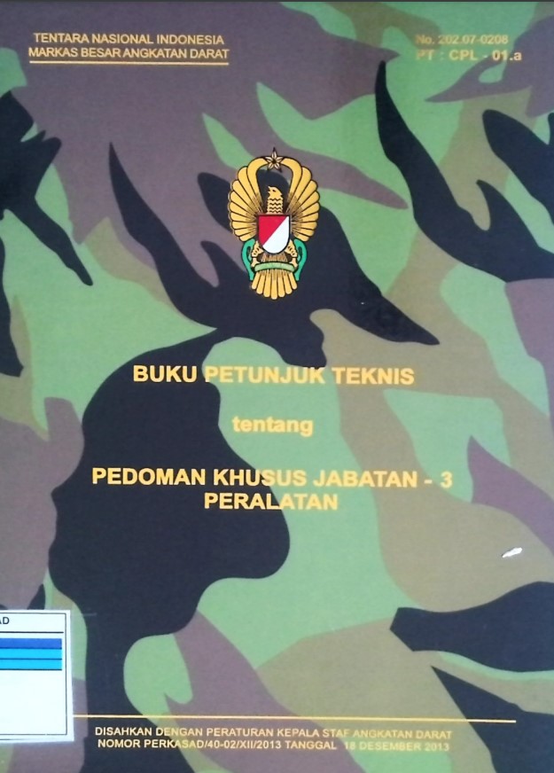 Buku Petunjuk Teknis Pedoman Khusus Jabatan - 3 Peralatan